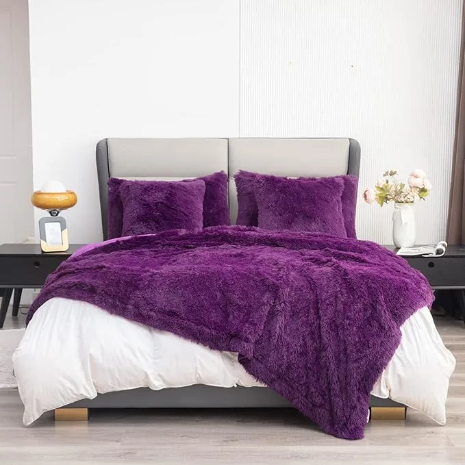 Ultra-Soft Dual-Sided Flannel and Sherpa Fleece Blanket