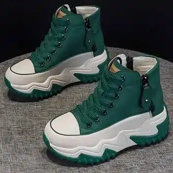 Women’s Green Buckle Sandals