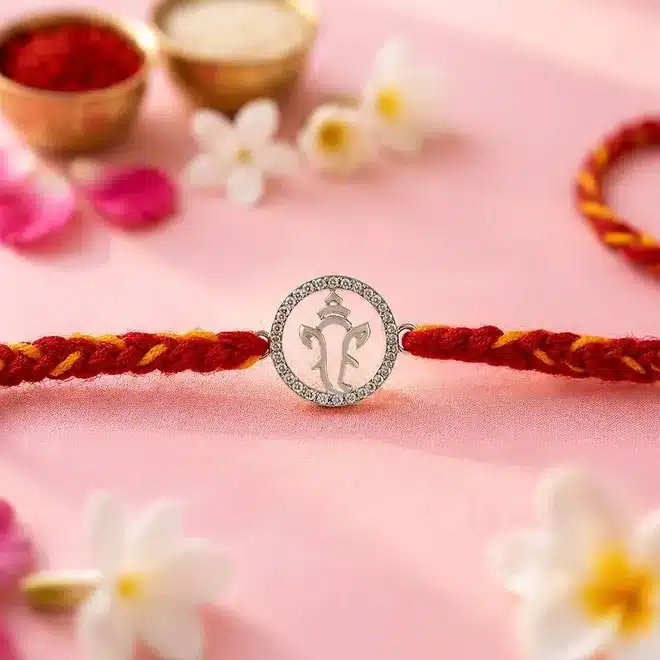Divine Ganesha Rakhi Bracelet