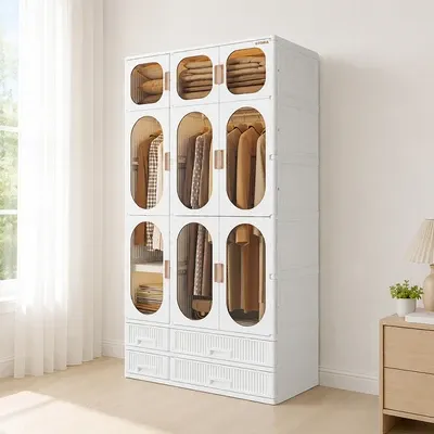 Multi Compartment Wardrobe Cabinet