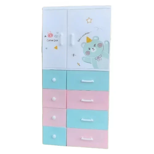 Multi-Functional Colorful Kids' Storage Wardrobe